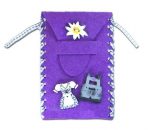 9455-N27 Handytasche fürs Dirndl in lila