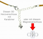 Lederhalsband dunkelbraun