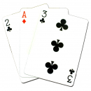 Straßenzauberei "die 3 Kartenmonte"